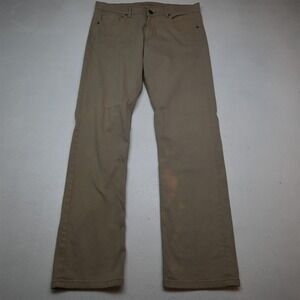 DL1961 33x34 Khaki Brushed Vince Straight Mens Jeans
